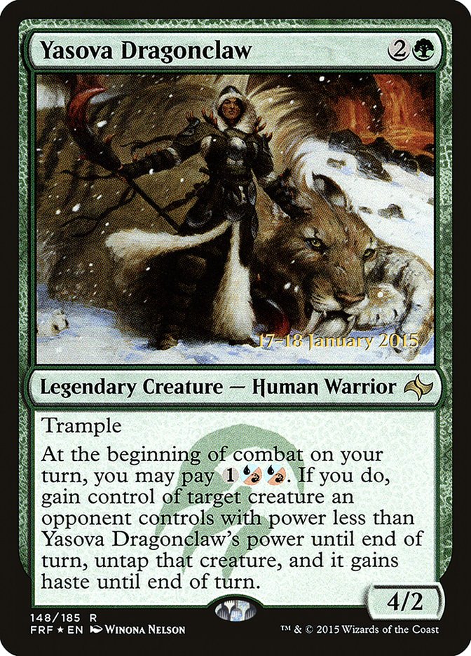 Yasova Dragonclaw - Foil - Prerelease Promo